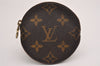 Authentic Louis Vuitton Monogram Porte Monnaie Rond Coin Purse M61926 LV 3828J