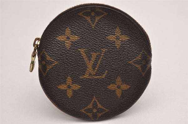 Authentic Louis Vuitton Monogram Porte Monnaie Rond Coin Purse M61926 LV 3828J