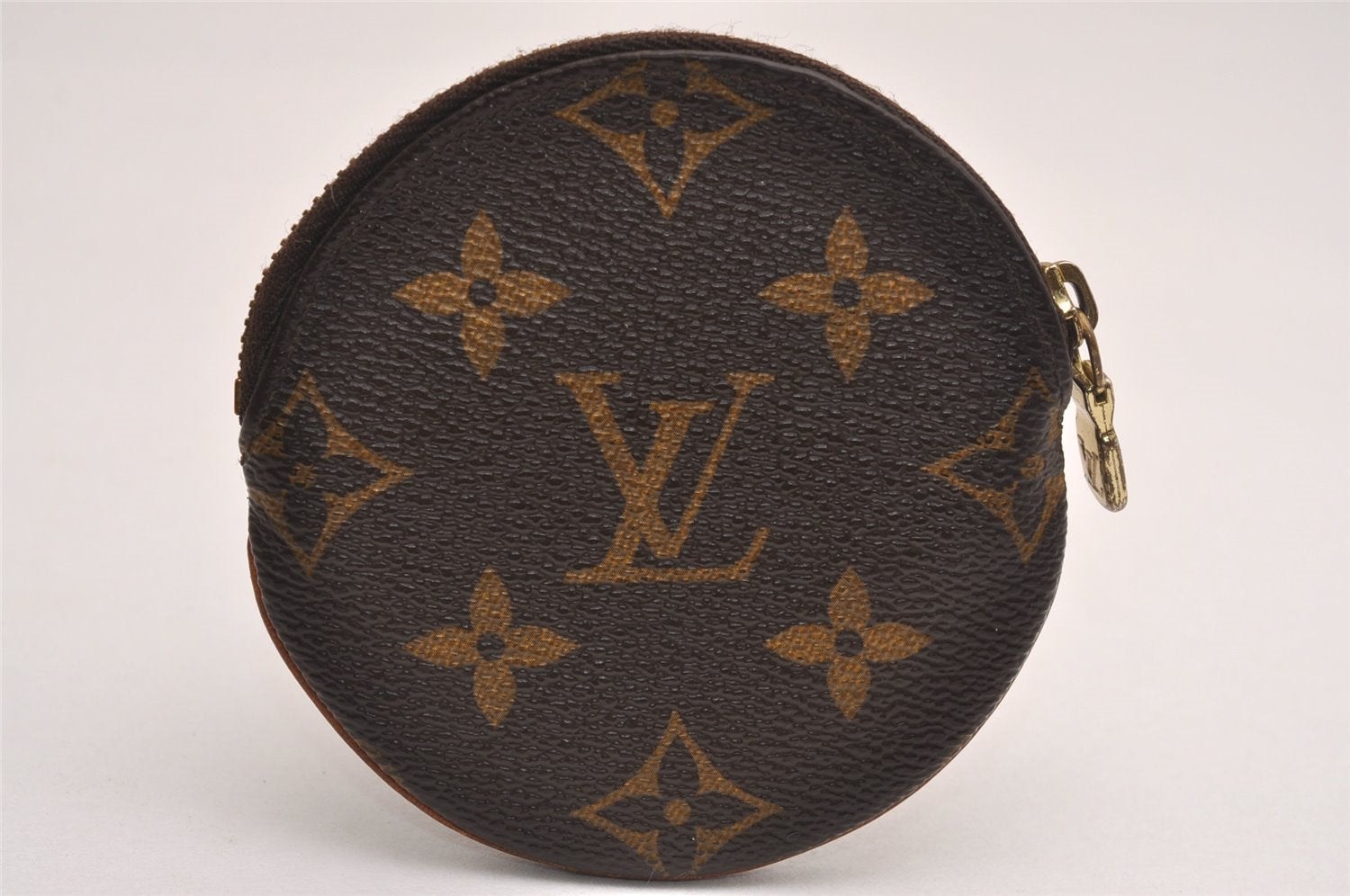 Authentic Louis Vuitton Monogram Porte Monnaie Rond Coin Purse M61926 LV 3828J