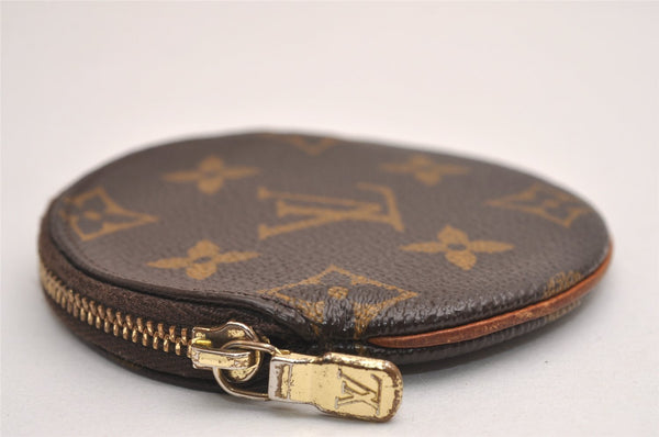 Authentic Louis Vuitton Monogram Porte Monnaie Rond Coin Purse M61926 LV 3828J