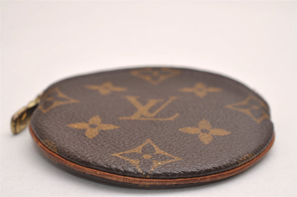 Authentic Louis Vuitton Monogram Porte Monnaie Rond Coin Purse M61926 LV 3828J