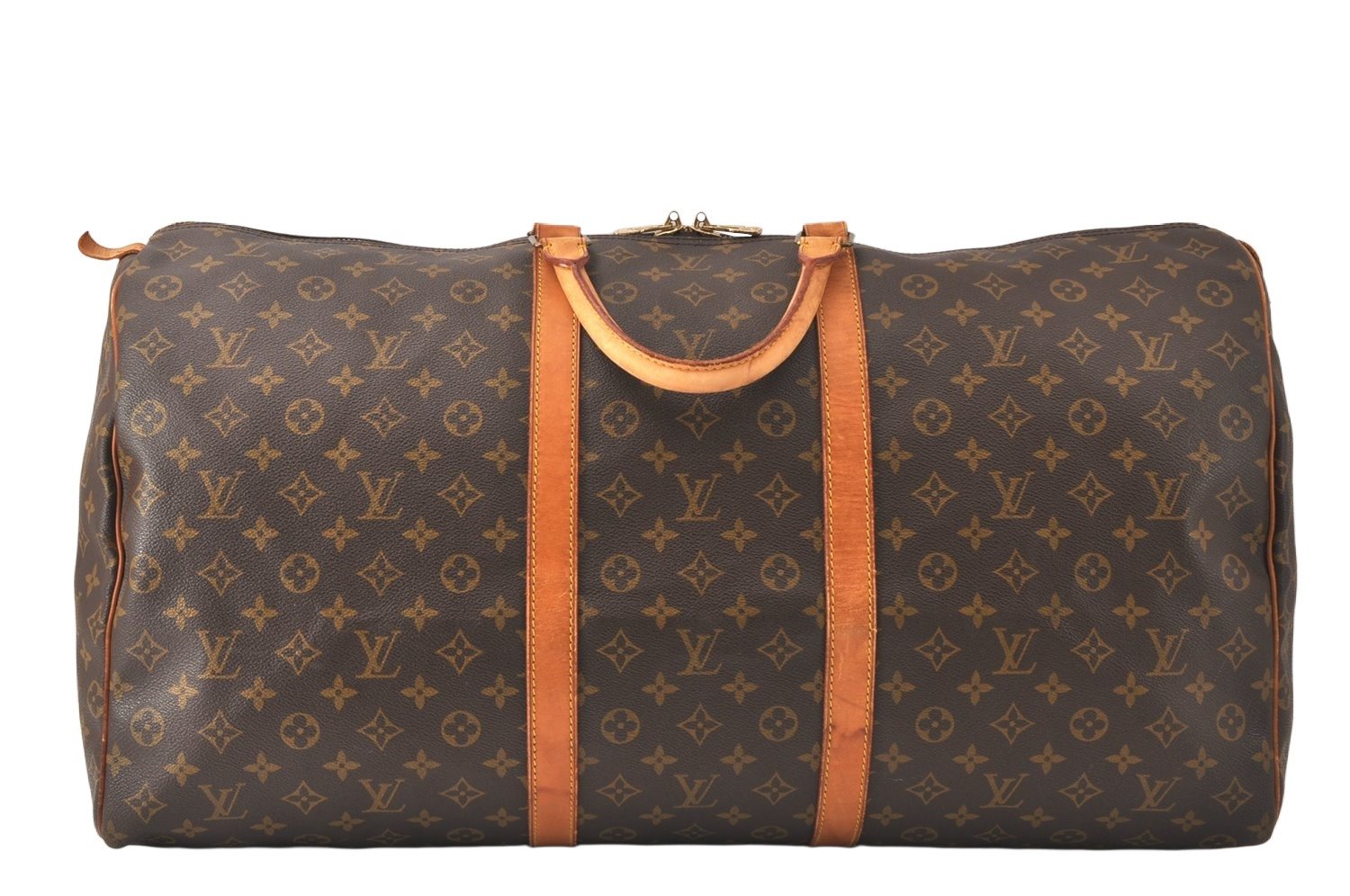 Authentic Louis Vuitton Monogram Keepall 60 Travel Boston Bag M41422 LV 3828K