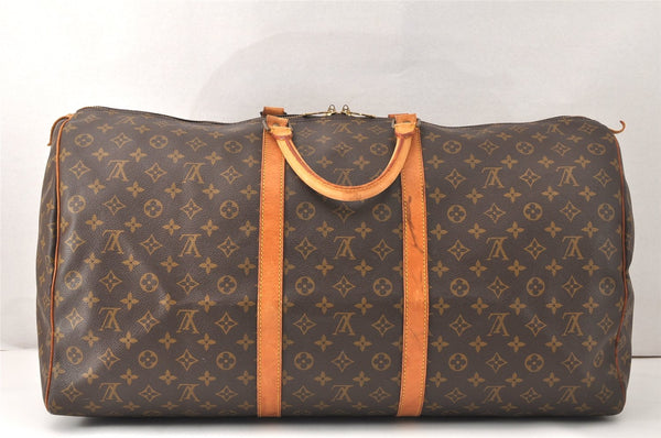 Authentic Louis Vuitton Monogram Keepall 60 Travel Boston Bag M41422 LV 3828K