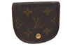 Auth Louis Vuitton Monogram Porte Monnaie Gousset M61970 Coin Purse Junk 3829J