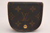 Auth Louis Vuitton Monogram Porte Monnaie Gousset M61970 Coin Purse Junk 3829J