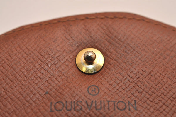 Auth Louis Vuitton Monogram Porte Monnaie Gousset M61970 Coin Purse Junk 3829J