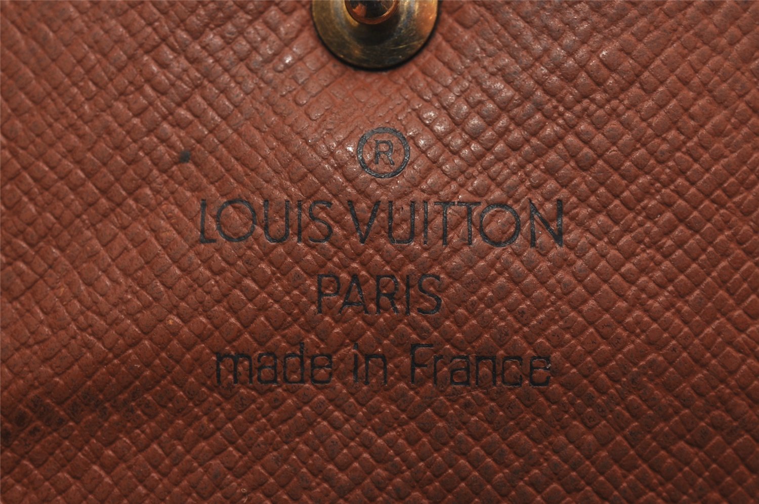 Auth Louis Vuitton Monogram Porte Monnaie Gousset M61970 Coin Purse Junk 3829J