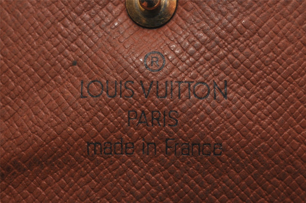 Auth Louis Vuitton Monogram Porte Monnaie Gousset M61970 Coin Purse Junk 3829J