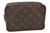 Auth Louis Vuitton Monogram Trousse Toilette 18 Clutch Hand Bag Old Model 3829K