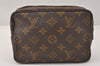 Auth Louis Vuitton Monogram Trousse Toilette 18 Clutch Hand Bag Old Model 3829K