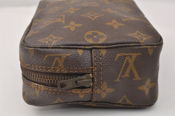 Auth Louis Vuitton Monogram Trousse Toilette 18 Clutch Hand Bag Old Model 3829K