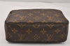 Auth Louis Vuitton Monogram Trousse Toilette 18 Clutch Hand Bag Old Model 3829K