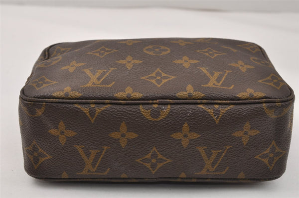 Auth Louis Vuitton Monogram Trousse Toilette 18 Clutch Hand Bag Old Model 3829K