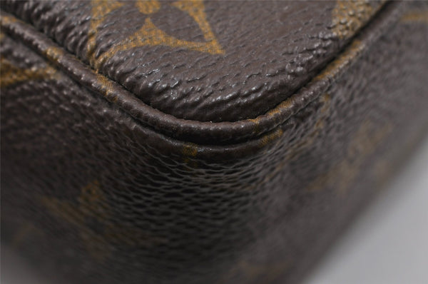 Auth Louis Vuitton Monogram Trousse Toilette 18 Clutch Hand Bag Old Model 3829K