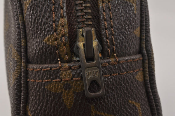 Auth Louis Vuitton Monogram Trousse Toilette 18 Clutch Hand Bag Old Model 3829K