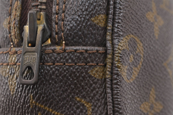 Auth Louis Vuitton Monogram Trousse Toilette 18 Clutch Hand Bag Old Model 3829K