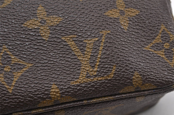 Auth Louis Vuitton Monogram Trousse Toilette 18 Clutch Hand Bag Old Model 3829K