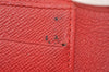 Authentic Louis Vuitton Epi Porte Billets Compact Wallet Red M63557 LV 3830J