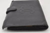 Authentic CHANEL Caviar Skin CC Logo Long Bifold Wallet Purse Black 3830K