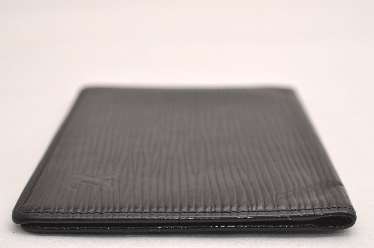 Auth Louis Vuitton Epi Porte 2 Cartes Vertical Card Pass Case M63202 Black 3831J