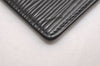 Auth Louis Vuitton Epi Porte 2 Cartes Vertical Card Pass Case M63202 Black 3831J
