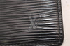 Auth Louis Vuitton Epi Porte 2 Cartes Vertical Card Pass Case M63202 Black 3831J