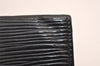 Auth Louis Vuitton Epi Porte 2 Cartes Vertical Card Pass Case M63202 Black 3831J