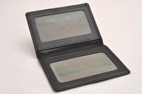 Auth Louis Vuitton Epi Porte 2 Cartes Vertical Card Pass Case M63202 Black 3831J
