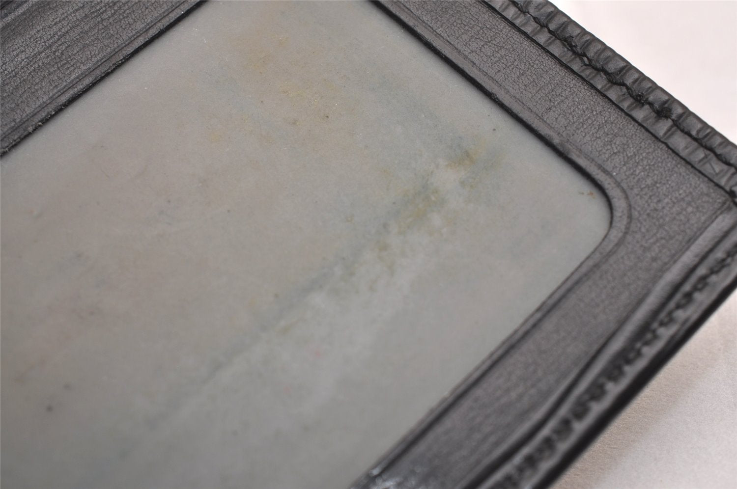 Auth Louis Vuitton Epi Porte 2 Cartes Vertical Card Pass Case M63202 Black 3831J