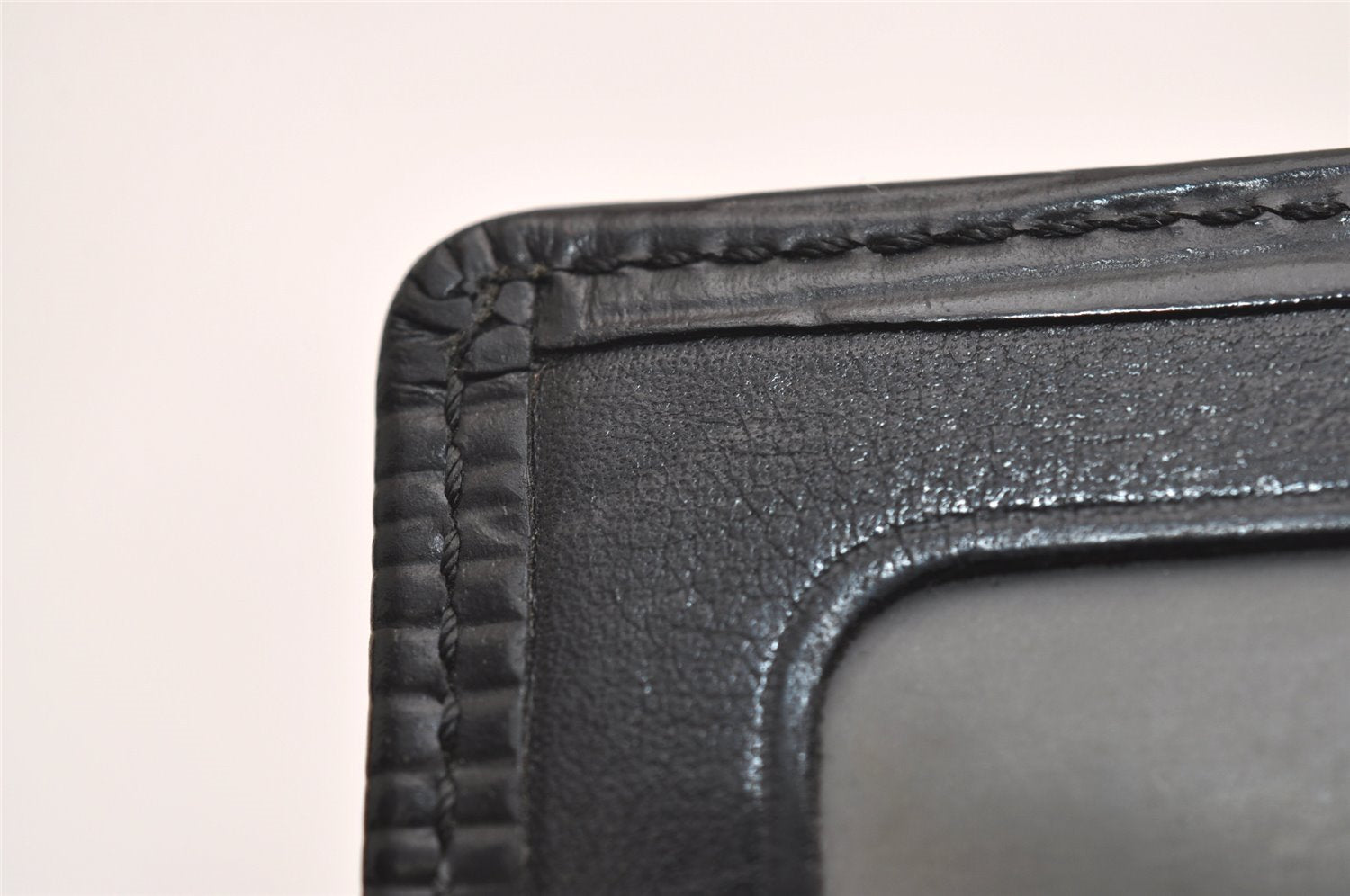 Auth Louis Vuitton Epi Porte 2 Cartes Vertical Card Pass Case M63202 Black 3831J