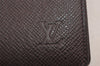 Auth Louis Vuitton Taiga Porte Valeurs Cartes Credit Wallet M30398 Brown 3832J