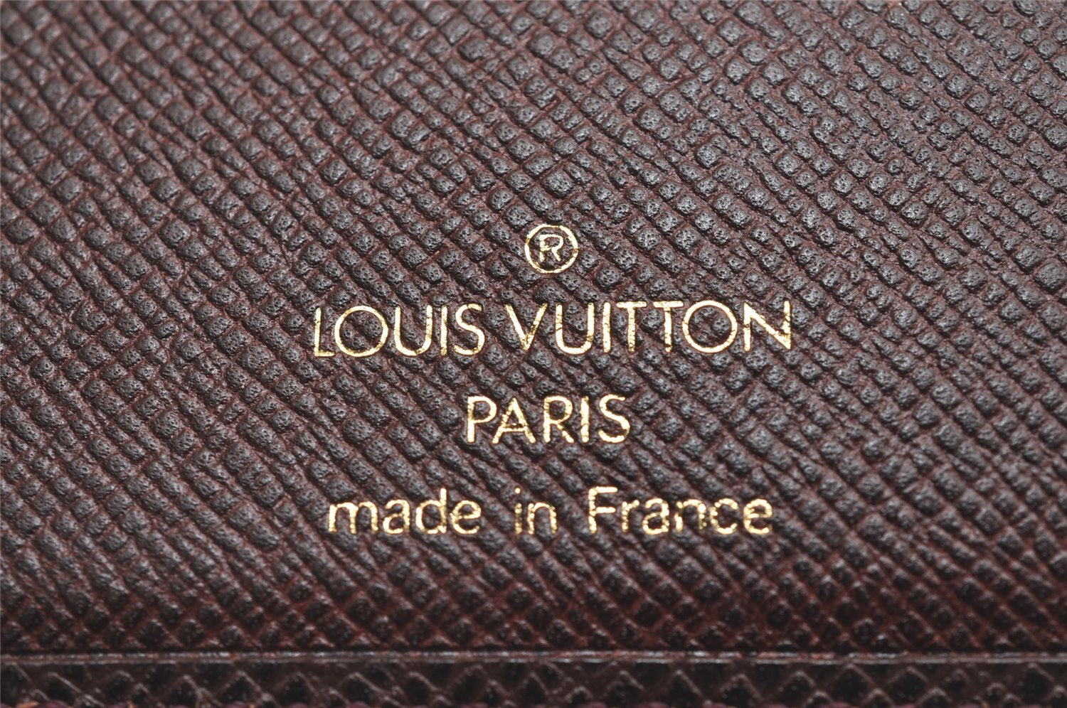 Auth Louis Vuitton Taiga Porte Valeurs Cartes Credit Wallet M30398 Brown 3832J