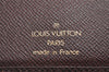 Auth Louis Vuitton Taiga Porte Valeurs Cartes Credit Wallet M30398 Brown 3832J