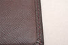 Auth Louis Vuitton Taiga Porte Valeurs Cartes Credit Wallet M30398 Brown 3832J