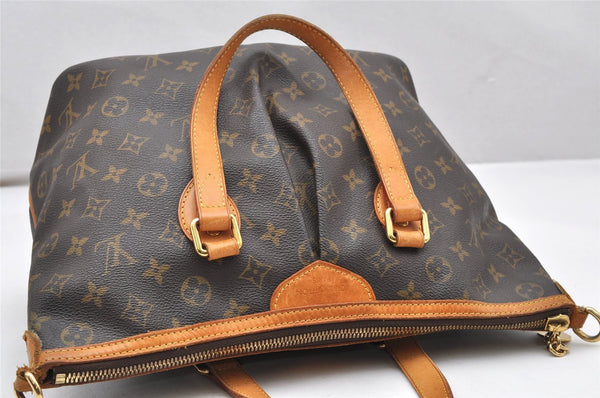 Authentic Louis Vuitton Monogram Palermo PM Shoulder Tote Bag M40145 LV 3832K
