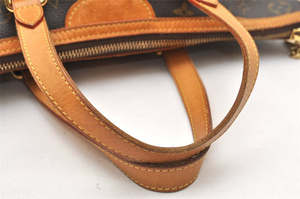 Authentic Louis Vuitton Monogram Palermo PM Shoulder Tote Bag M40145 LV 3832K