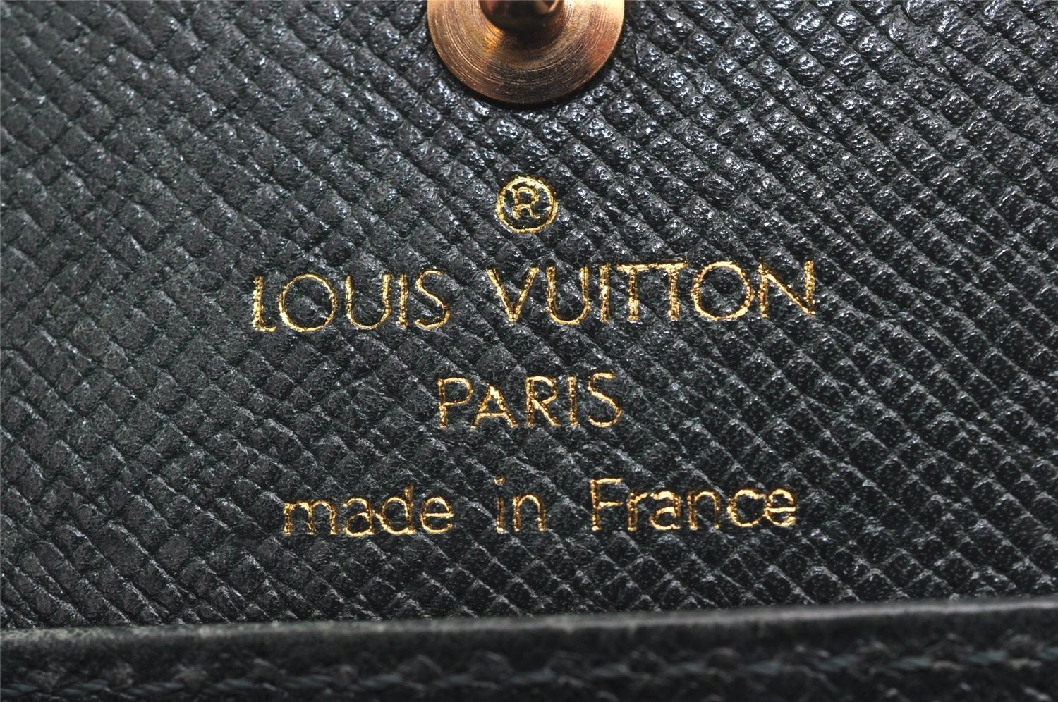 Authentic Louis Vuitton Taiga Porte Monnaie Boite Coin Purse M30384 Green 3833J