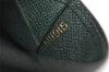 Authentic Louis Vuitton Taiga Porte Monnaie Boite Coin Purse M30384 Green 3833J