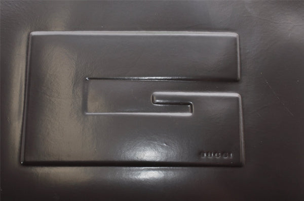 Authentic GUCCI Vintage Shoulder Hand Bag Purse Leather 0013034 Brown 3833K