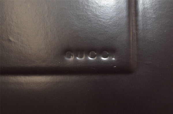 Authentic GUCCI Vintage Shoulder Hand Bag Purse Leather 0013034 Brown 3833K