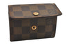 Authentic Louis Vuitton Damier Porte Monnaie Plat Coin Purse N61930 Junk 3834J