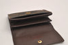 Authentic Louis Vuitton Damier Porte Monnaie Plat Coin Purse N61930 Junk 3834J