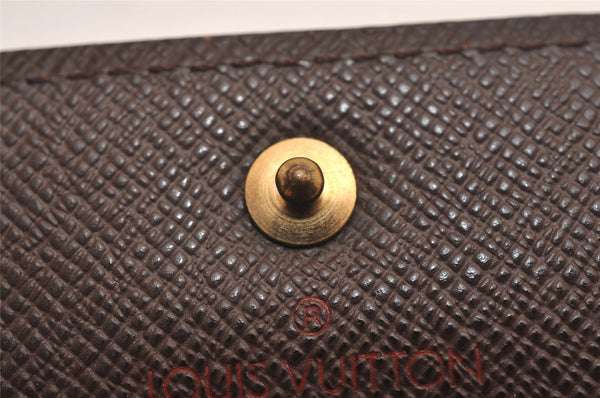 Authentic Louis Vuitton Damier Porte Monnaie Plat Coin Purse N61930 Junk 3834J