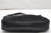 Authentic GUCCI Shoulder Hand Bag Purse Suede Leather Navy Blue 3834K
