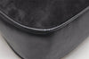 Authentic GUCCI Shoulder Hand Bag Purse Suede Leather Navy Blue 3834K