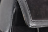 Authentic GUCCI Shoulder Hand Bag Purse Suede Leather Navy Blue 3834K