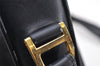 Authentic GUCCI Shoulder Hand Bag Purse Suede Leather Navy Blue 3834K