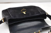 Authentic GUCCI Shoulder Hand Bag Purse Suede Leather Navy Blue 3834K