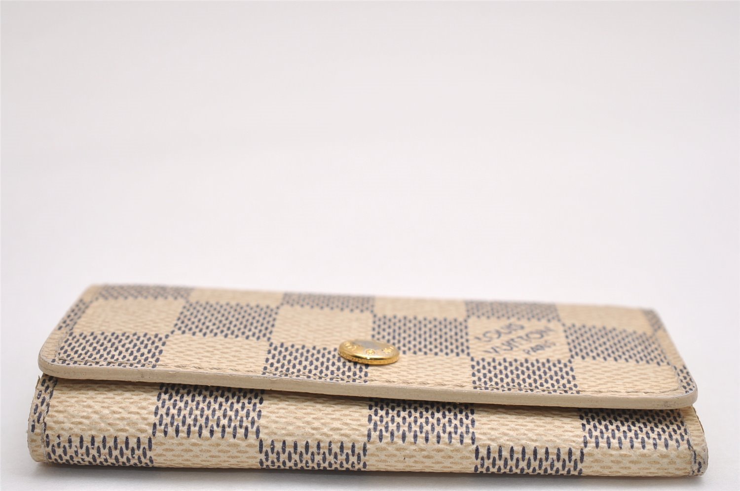 Authentic Louis Vuitton Damier Azur Multicles 4 Key Case Holder N60020 LV 3835J