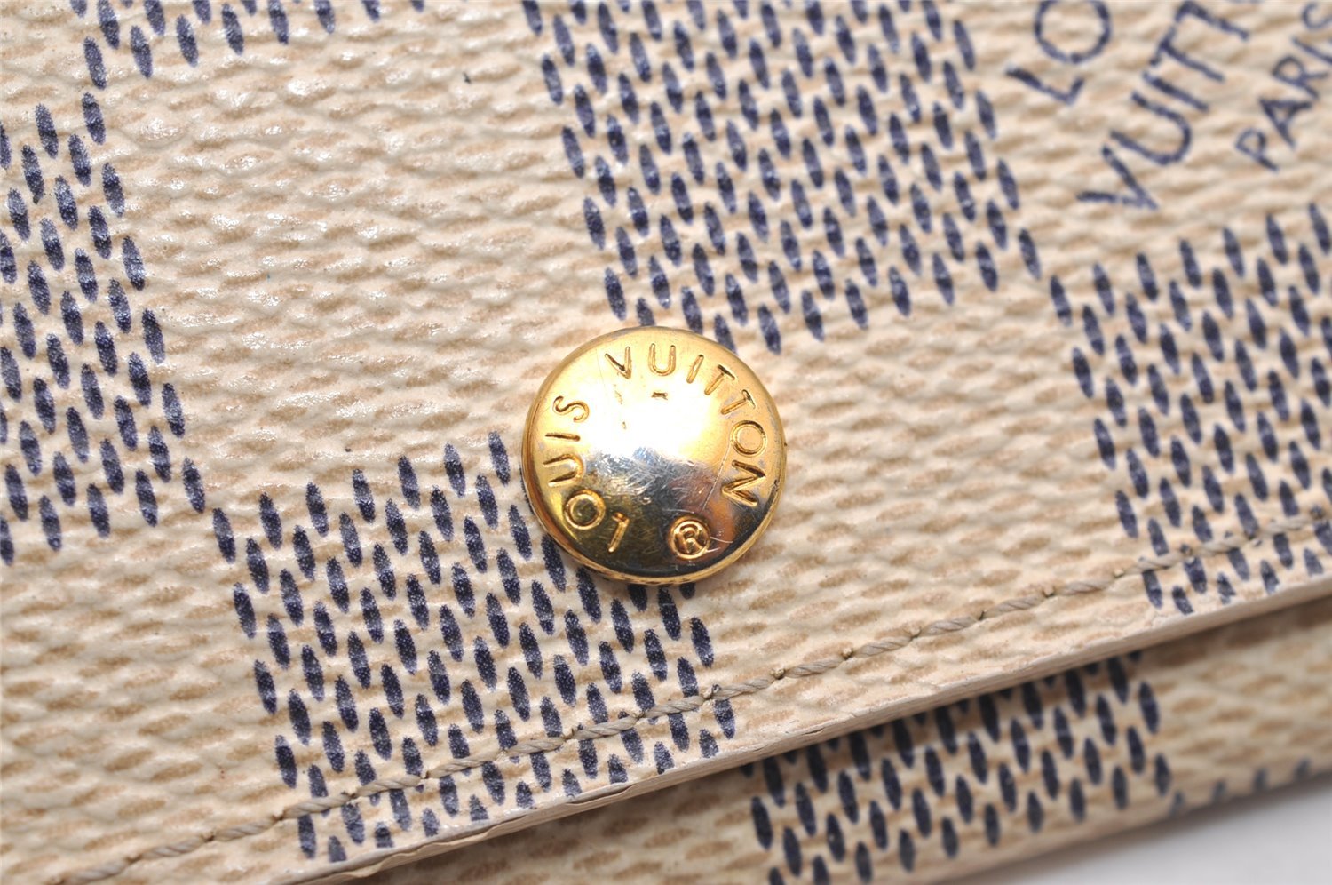 Authentic Louis Vuitton Damier Azur Multicles 4 Key Case Holder N60020 LV 3835J